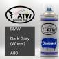 Preview: BMW, Dark Gray (Wheel), A80: 400ml Sprühdose, von ATW Autoteile West.